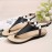 Women Metal Buckle Flip Flops Casual Flat Slingback Sandals