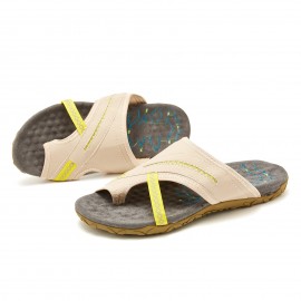 Women's Summer Canvas Breathable Flip-Flops Plus Size Comfy Casual Slippers